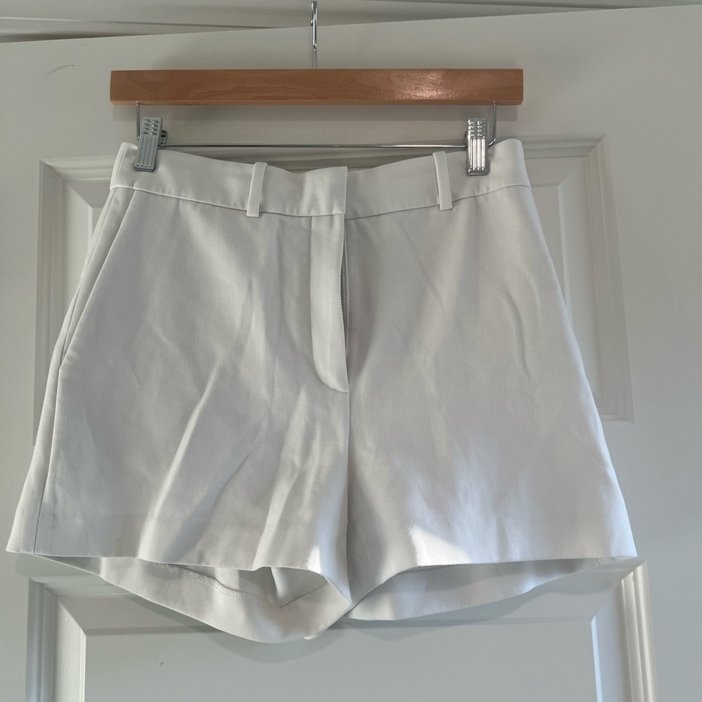 Aritzia High Waist White Shorts